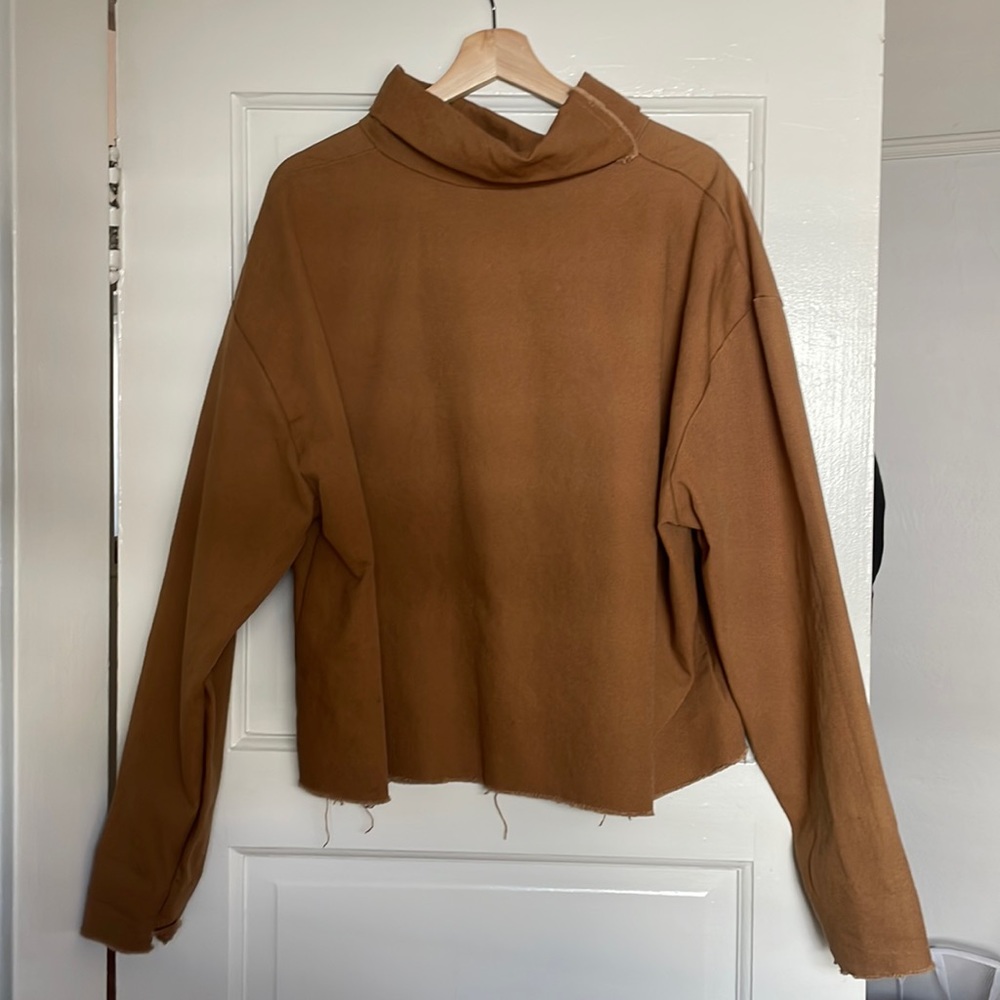Ashley rowe denim turtleneck